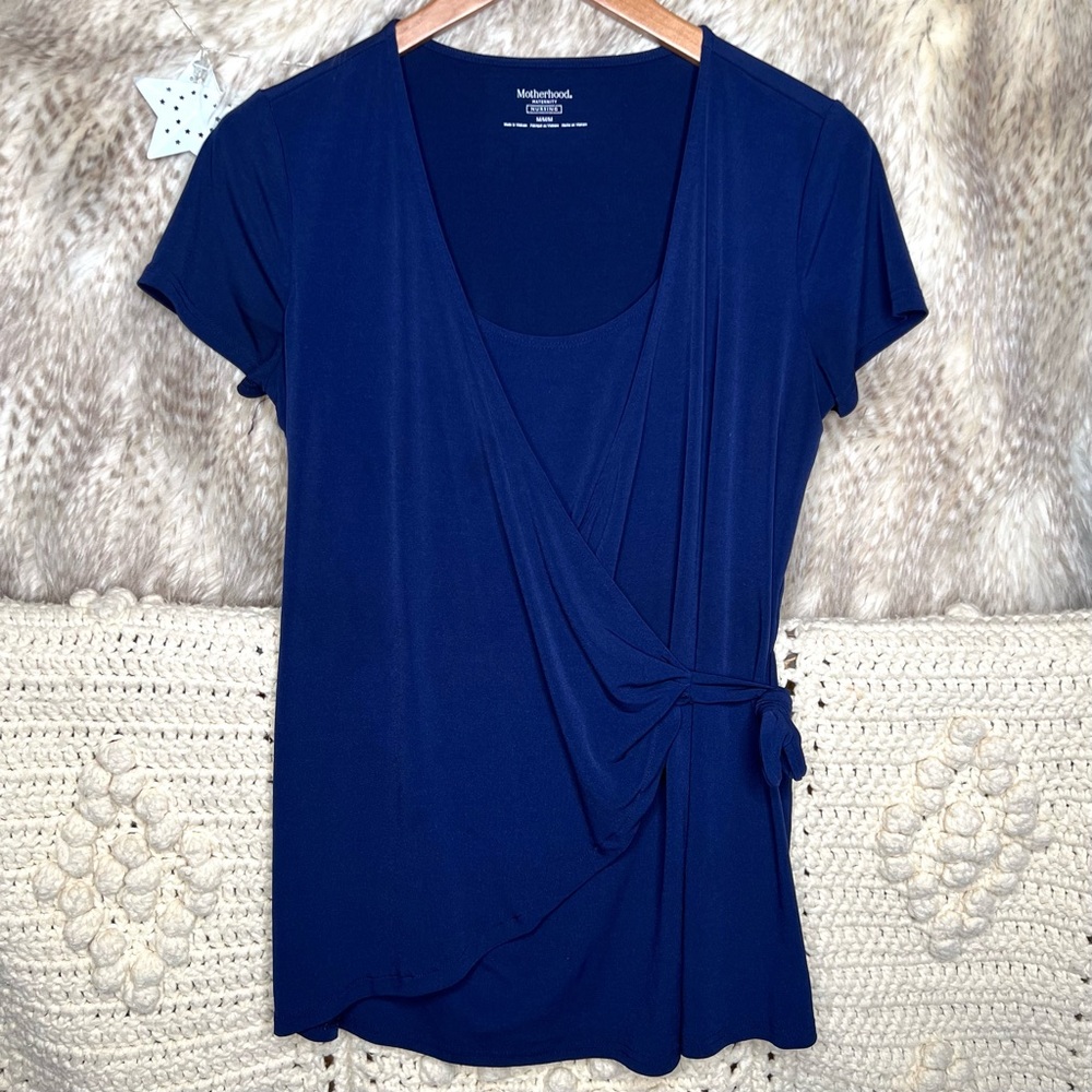 Motherhood Maternity Nursing Wrap Top